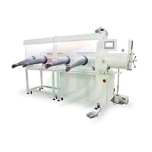 Caixa de guants de laboratori d'acer inoxidable doble